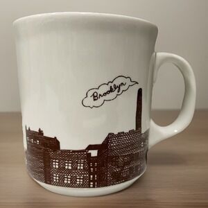 Fishs Eddy Coffee Mug Brooklyn Skyline Jordan Awan Diner Style
